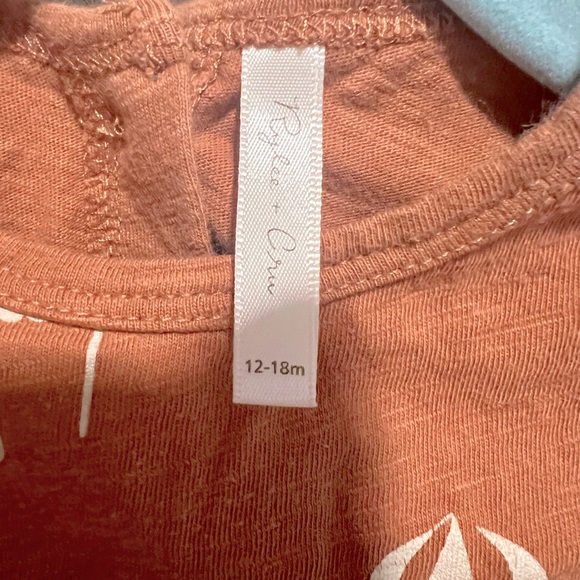 Rylee + Cru Rust colored sundress, 12-18 months - Picture 3 of 3